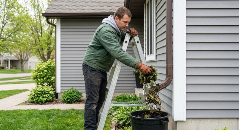 Downspout Snaking in Longmont, CO