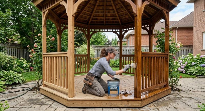 Pergola Sealing in Bellevue, WA