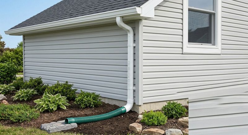 Plastic Downspout Installation in Longmont, CO