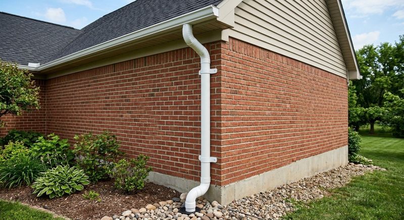 PVC Downspout Installation in Longmont, CO