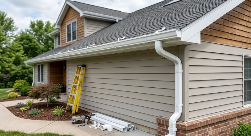 PVC Rain Gutter Installation in Clarksville, TN