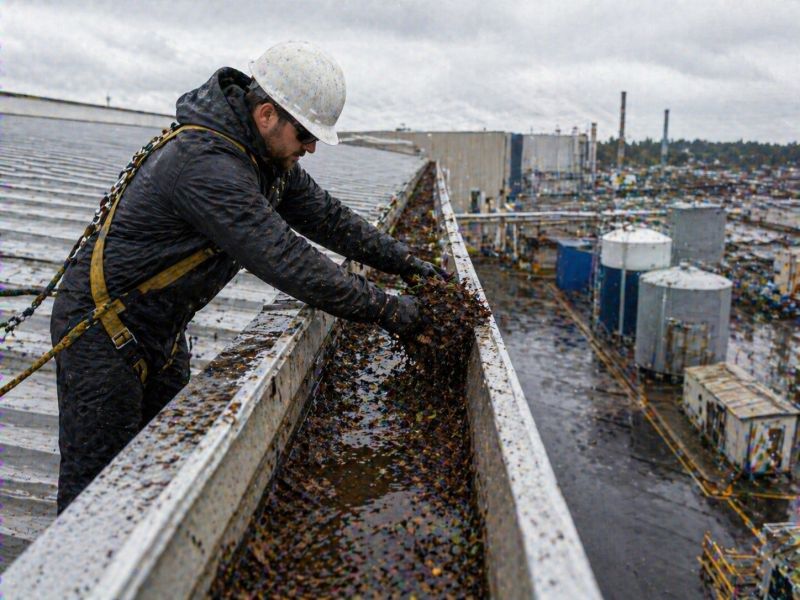 Commercial Downspout Cleaning in Roseville, CA