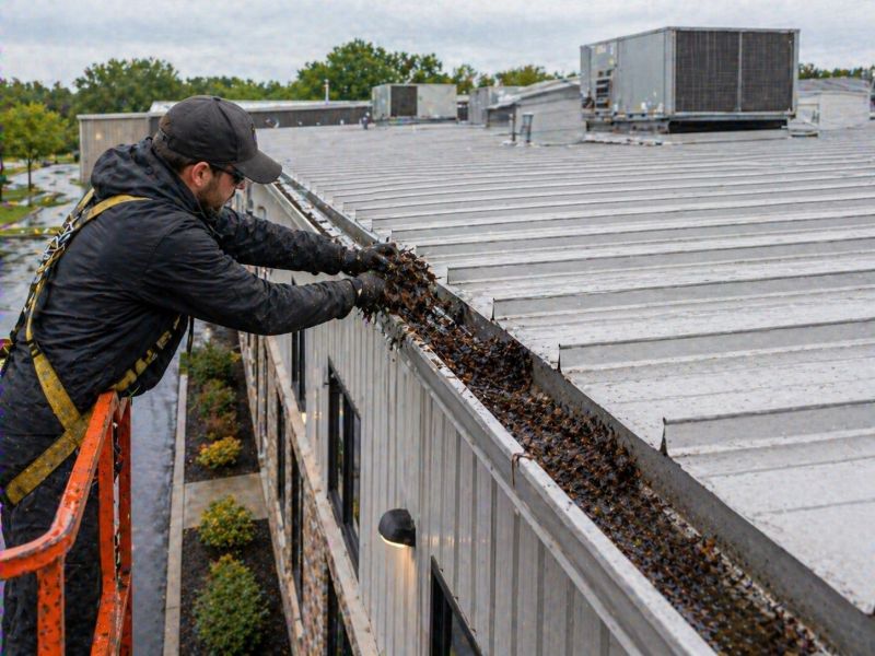 Commercial Gutter Unclogging in Roseville, CA