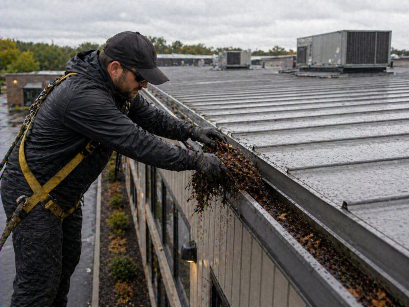 Commercial Gutter Unclogging in Mcdonough, GA