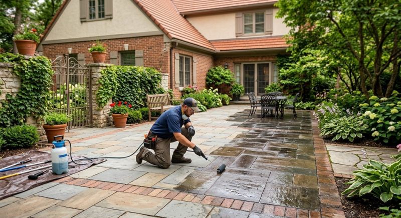 Concrete Walkway Sealing in Bellevue, WA