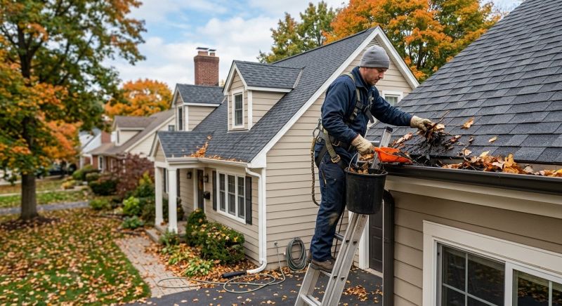 Gutter Leaf Clearing in Westchester County, NY