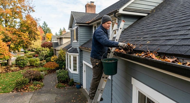 Gutter Leaf Clearing in Long Island, NY
