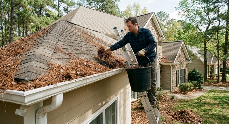 Gutter Pine Needle Removal in Longmont, CO