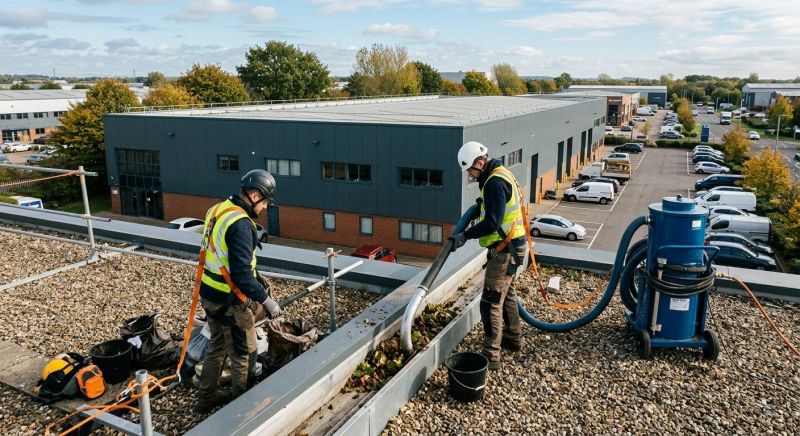 Industrial Gutter Cleaning in Roseville, CA