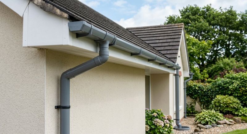 Plastic Downspout Installation in Longmont, CO