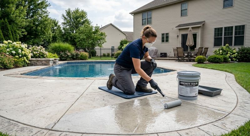 Stamped Concrete Sealing in Seattle, WA